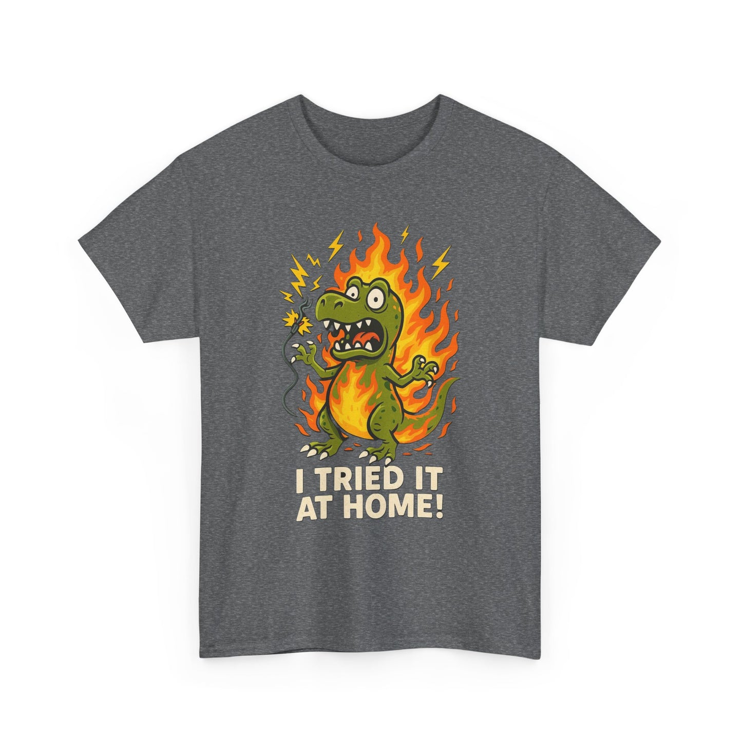 “I Tried It at Home!” – Chaos T-Rex Funny T-Shirt
