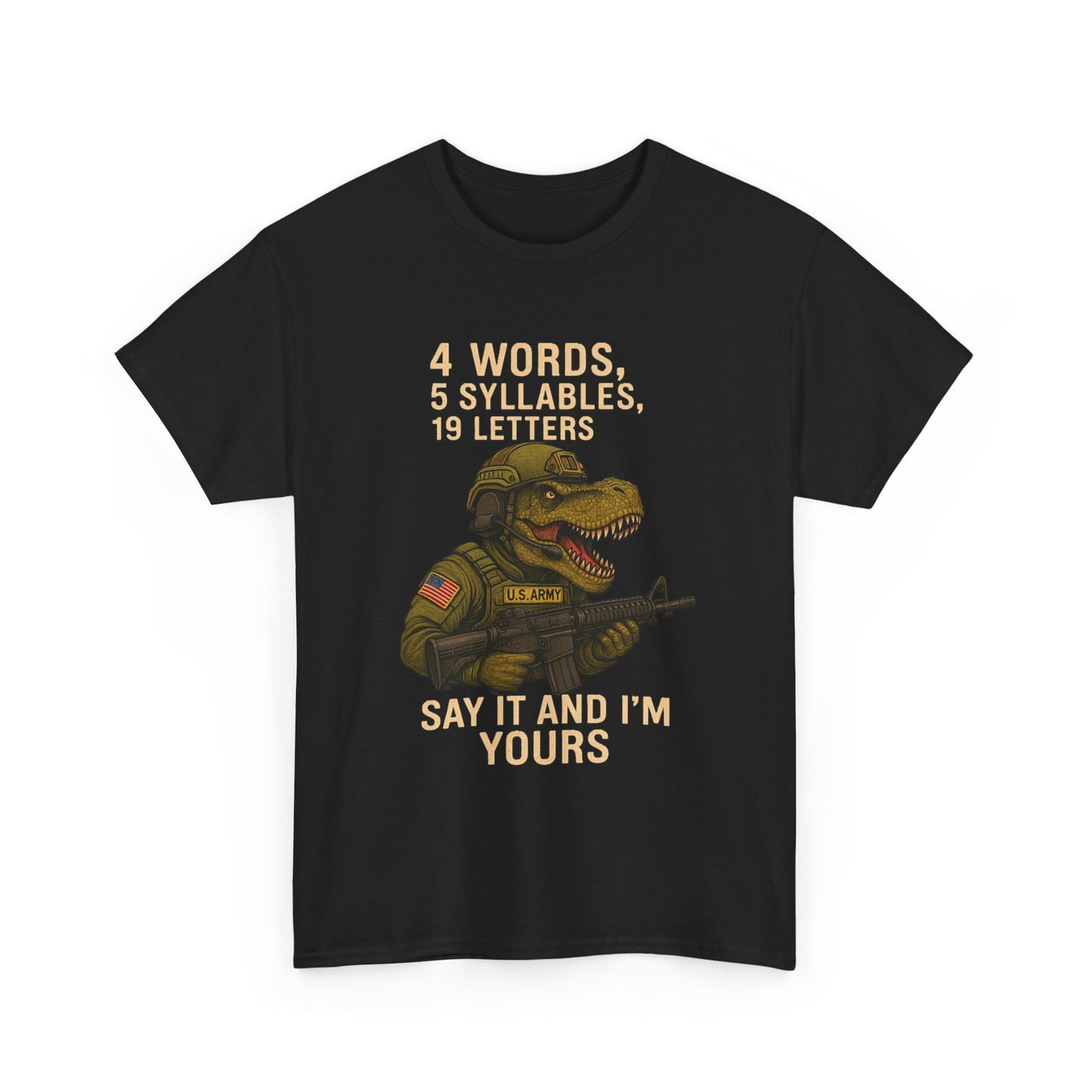 Pro 2A Tactical T-Rex – Patriotic Second Amendment T-Shirt