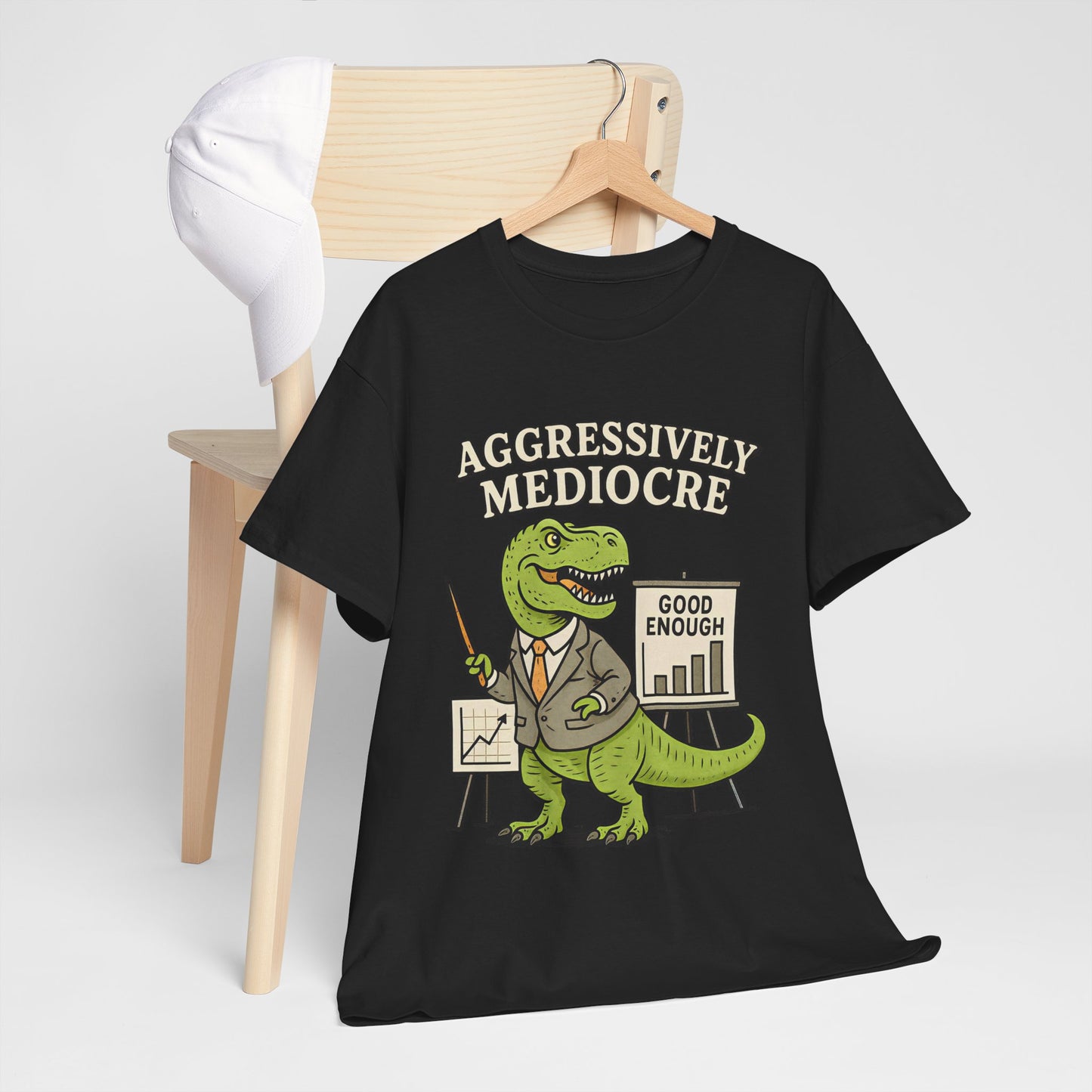 Aggressively Mediocre – Funny T-Rex Shirt