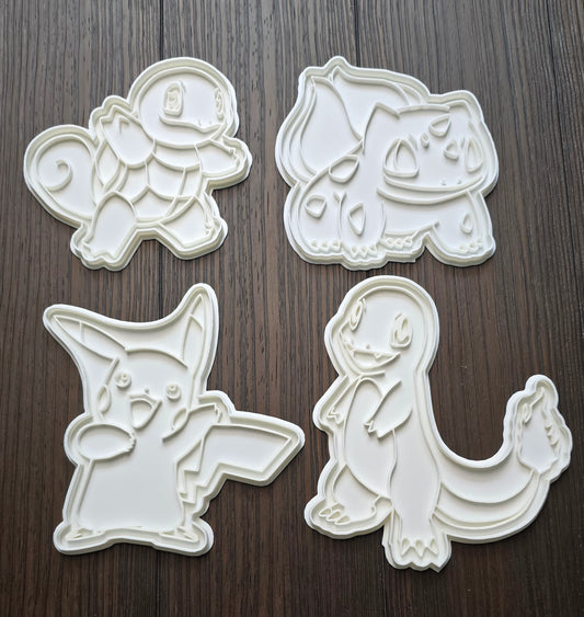 Pokémon Fan-Art Coloring Stencils (Starter Pack)