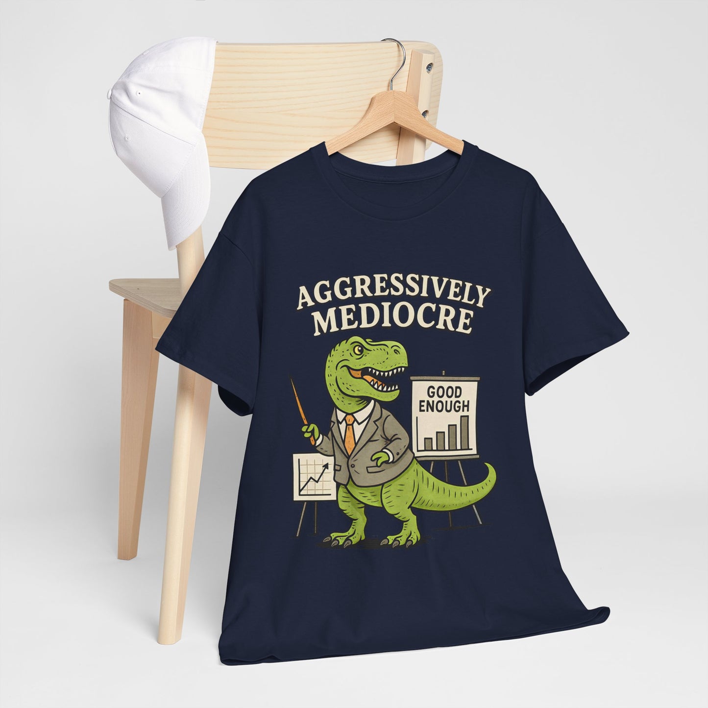 Aggressively Mediocre – Funny T-Rex Shirt