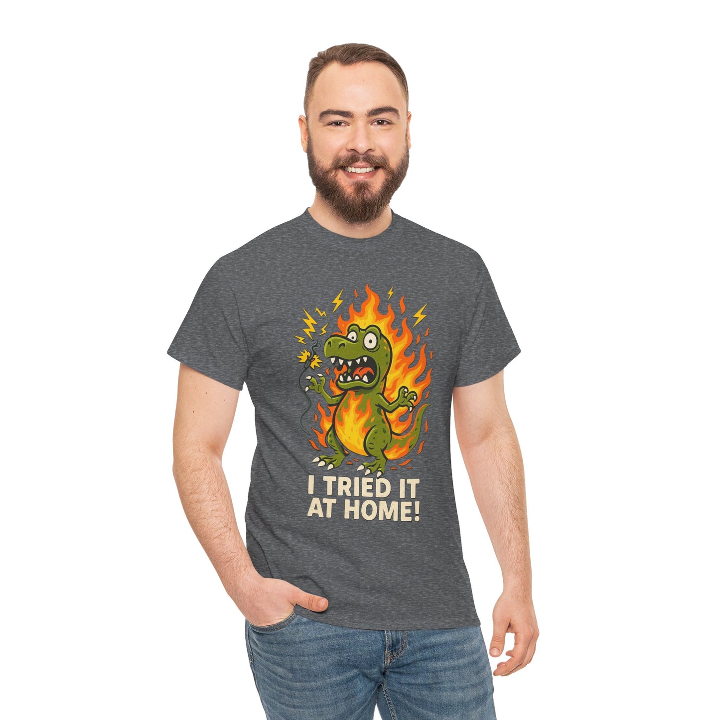 “I Tried It at Home!” – Chaos T-Rex Funny T-Shirt