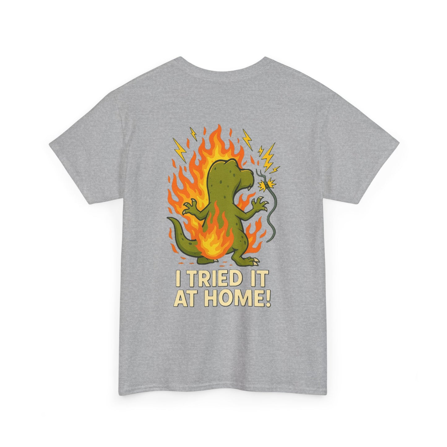 “I Tried It at Home!” – Chaos T-Rex Funny T-Shirt